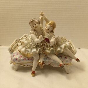 Wales Porcelain Ballerinas On Sofa